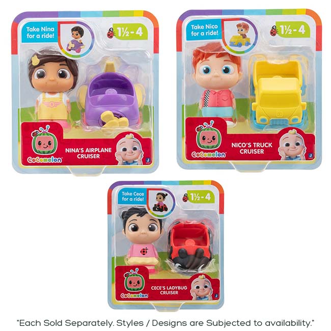 COCOMELON JJ AND FRIENDS CRUISERS 6-ASSORTED