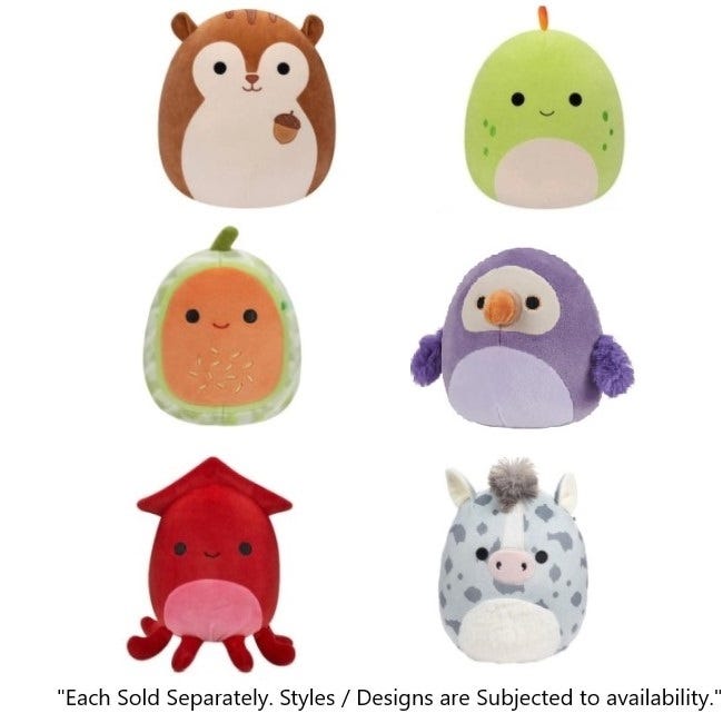 SQUISHMALLOWS 5-INCH LITTLE PLUSH ASSORTED