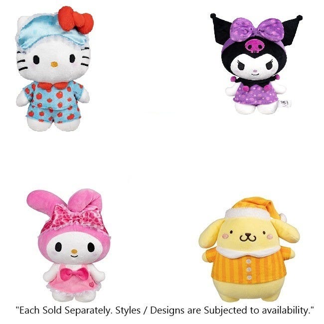 HELLO KITTY AND FRIENDS 8-INCH PLUSH ASSORTED