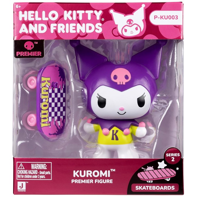HK AND FRIENDS 4IN KUROMI PREMIER FIGURE WITH SKATEBOARD