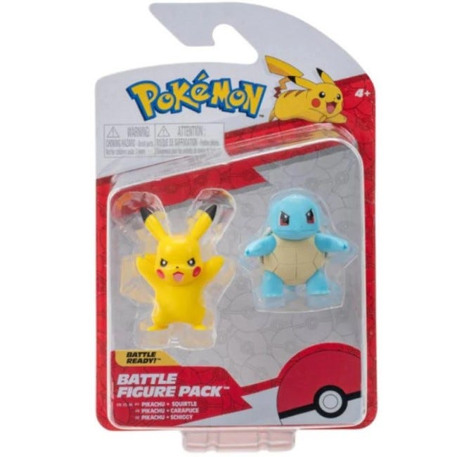 POKEMON BATTLE FIGURE KANTO ASSORTED 3PACK