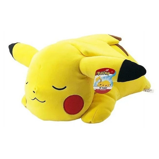 POKEMON SLEEPING PLUSH 18INCH ASSORTED