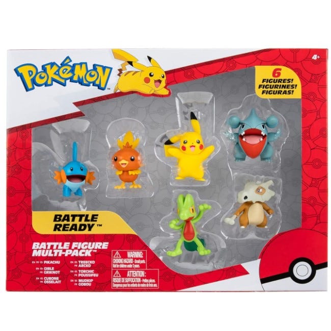 POKEMON BATTLE FIGURE MULTI 6PACK ASST-PKW2469