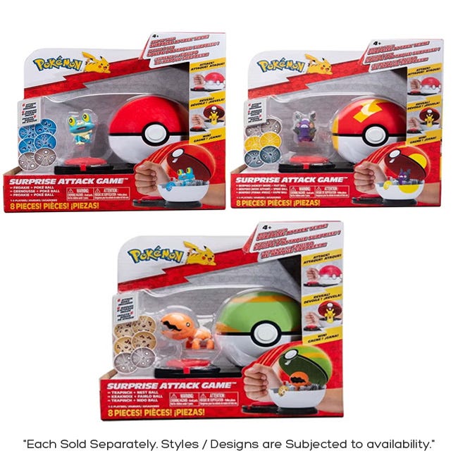 POKEMON SURPRISE ATTACK BATTLE GAME ASSORTED