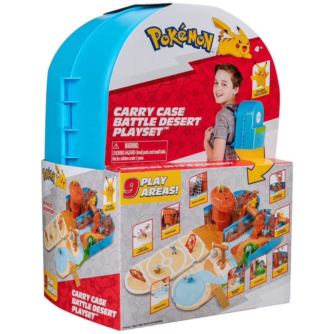 POKEMON CARRY CASE BATTLE DESERT PLAYSET