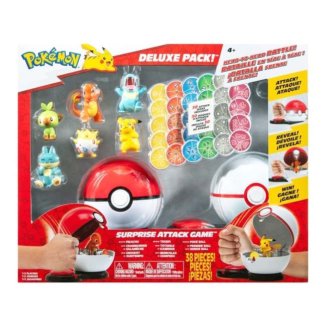 POKEMON SURPRISE ATTACK GAME DELUXE 6-PACK