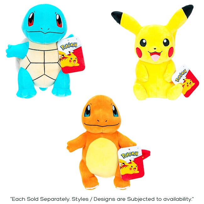 POKEMON KANTO  ADORABLE PLUSH-8INCH ASSORTED