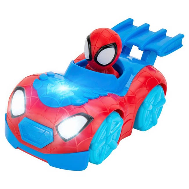JAZWARES SPIDEY AND FRIENDS VEHCLE FLASH & DASH B/O