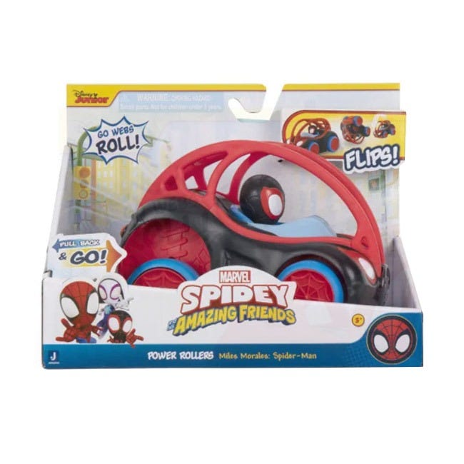 SPIDEY N FRIENDS VEHICLE POWER ROLLERS
