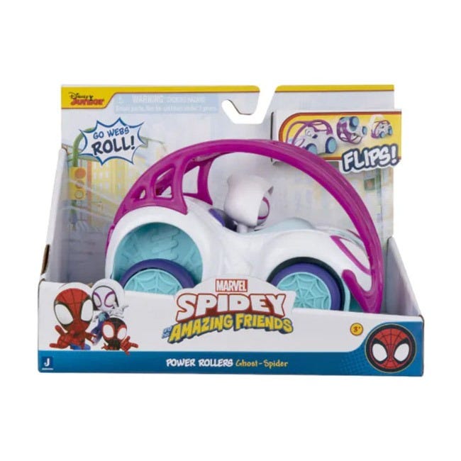 SPIDEY N FRIENDS VEHICLE POWER ROLLERS