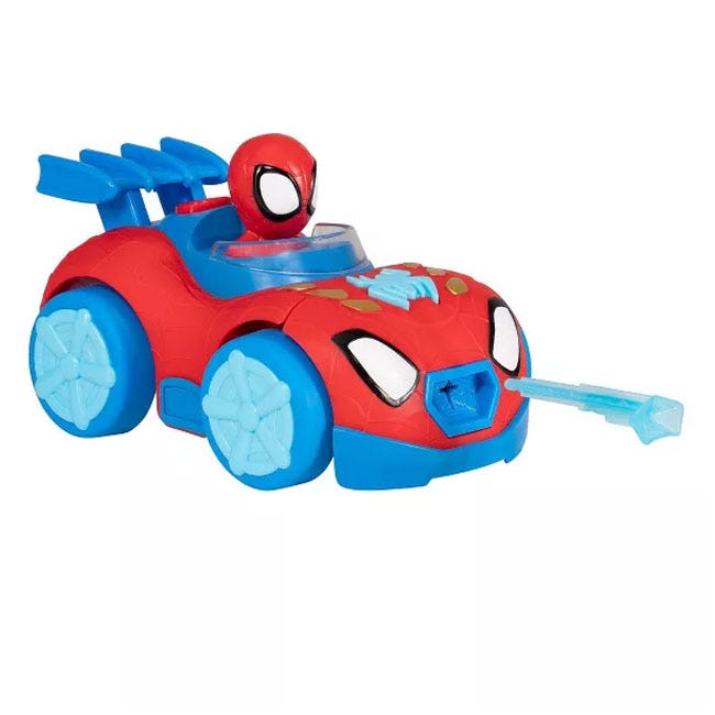 SPIDEY N FRIENDS MECH WEB CRAWLER TRANSFORMING 8IN VEHICLE