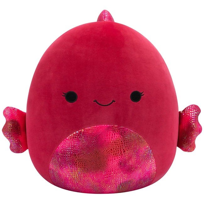 SQUISHMALLOWS 16-INCH BARELLA RASPBERRYFISH LARGE PLUSHTOY