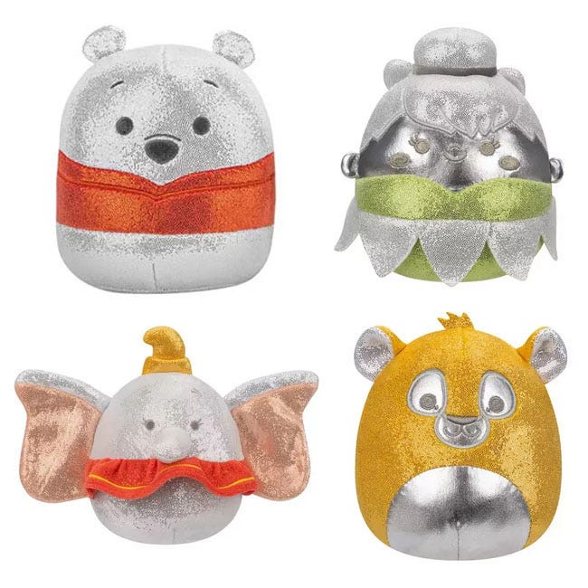 SQUISHMALLOWS 5-INCH DISNEY 100 4-PACK PLUSH