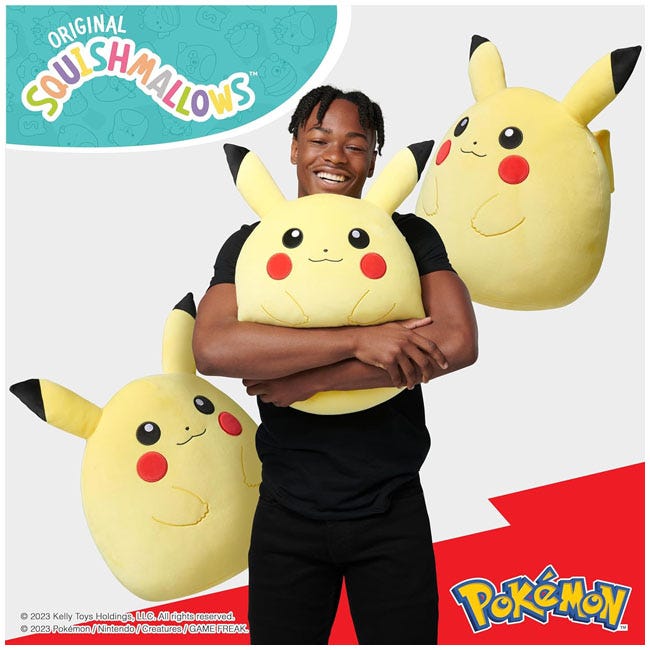 SQUISHMALLOWS 14-INCH POKEMON PIKACHU PLUSH