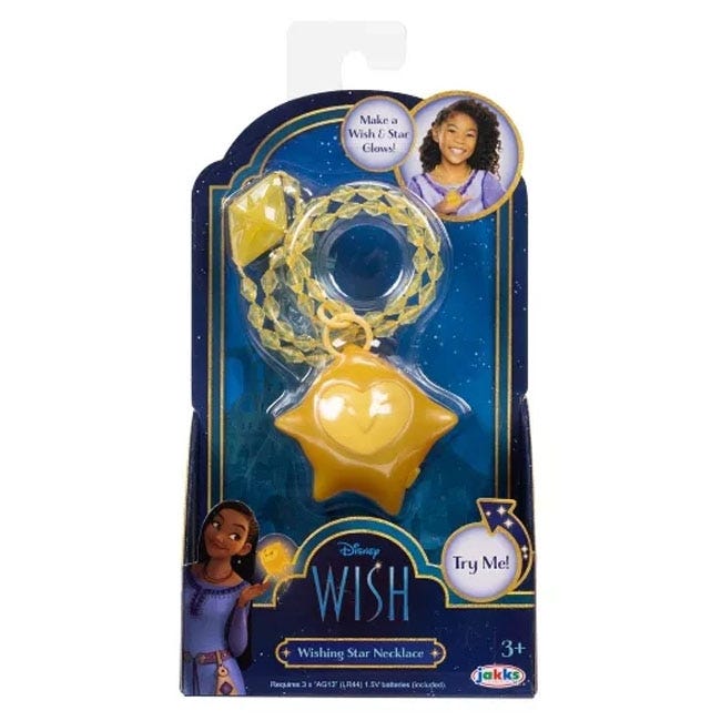 WISH NECKLACE BATTERY OPERATED WISH UPON THE STAR