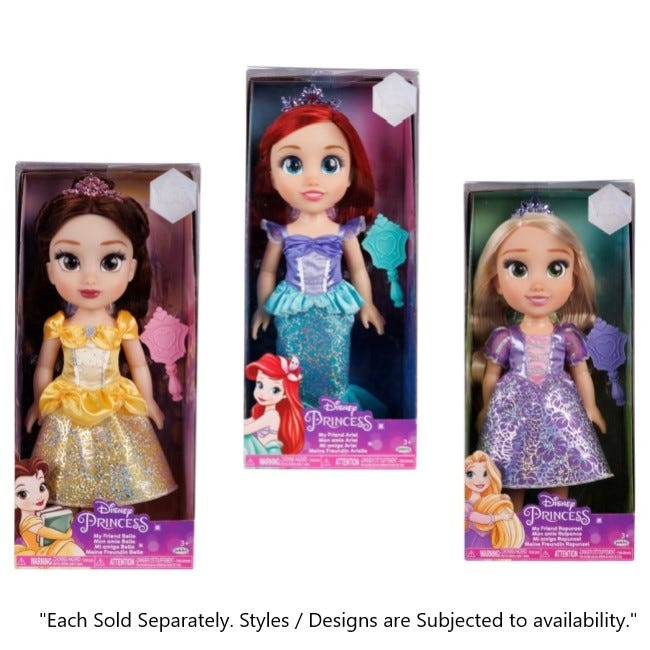 DISNEY PRINCESS 15-INCH GLASS EYES CORE DOLL