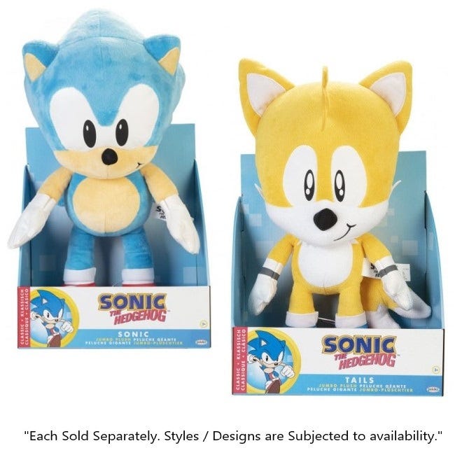 SONIC JUMBO 20-INCH PLUSH