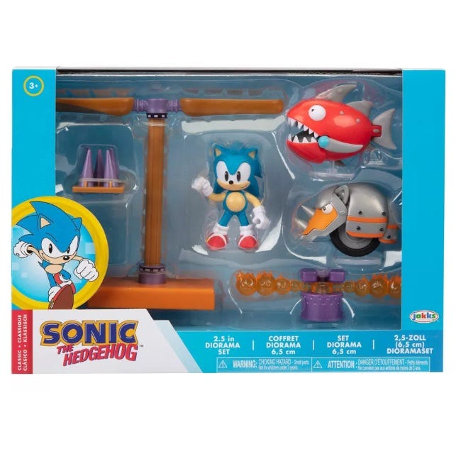SONIC THE HEDGEHOG 2.5-INCH ACTION FIGURE DIORAMA PLAYSET
