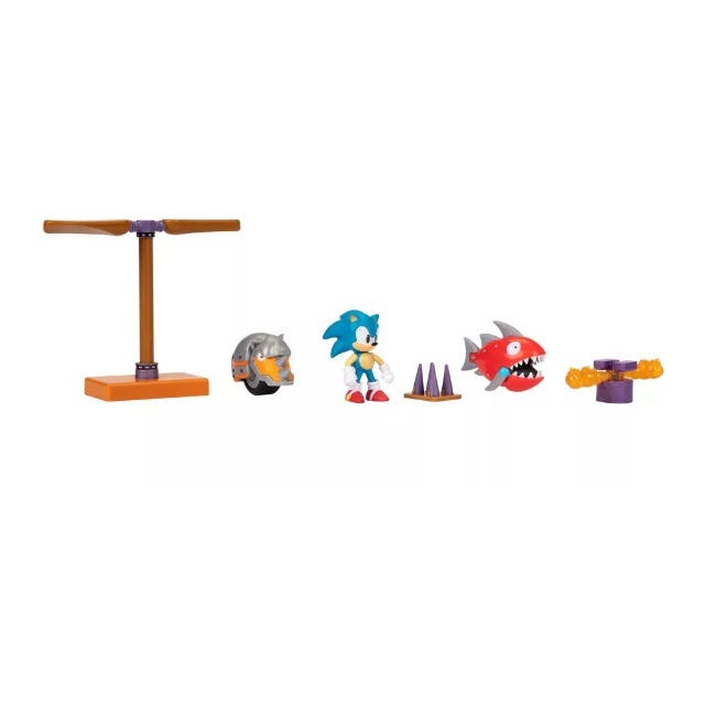 SONIC THE HEDGEHOG 2.5-INCH ACTION FIGURE DIORAMA PLAYSET