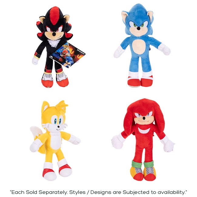 SONIC 3 MOVIE BASIC 9IN PLUSH ASSORTED