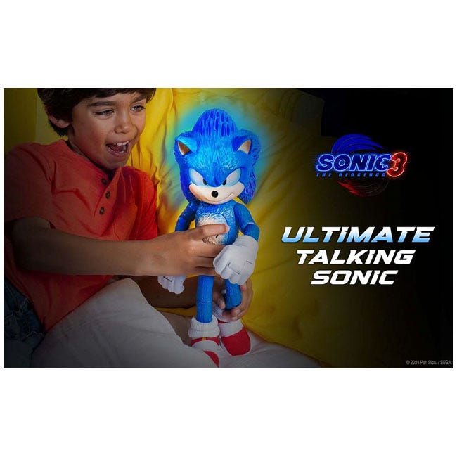 SONIC 3 MOVIE ULTIMATE TALKING SONIC 12 INCH FIGURE
