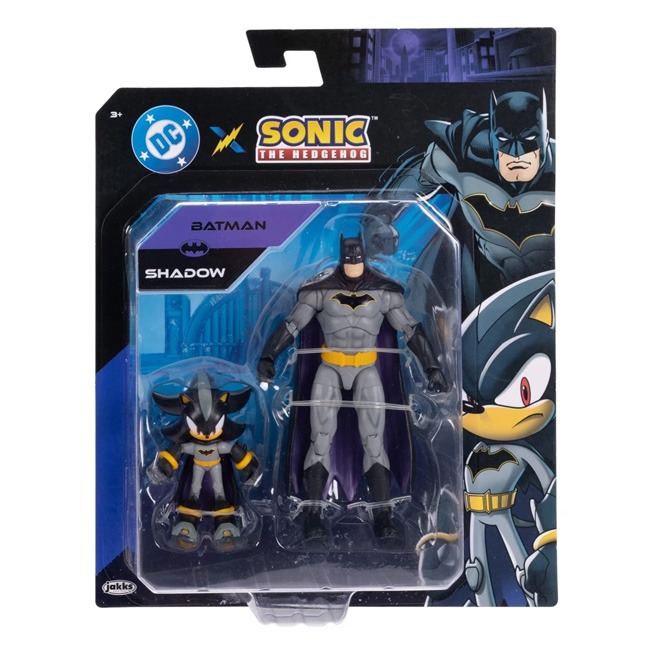 SONIC THE HEDGEHOG X DC FIGURE TWIN PACK WAVE #1 ASSORTED