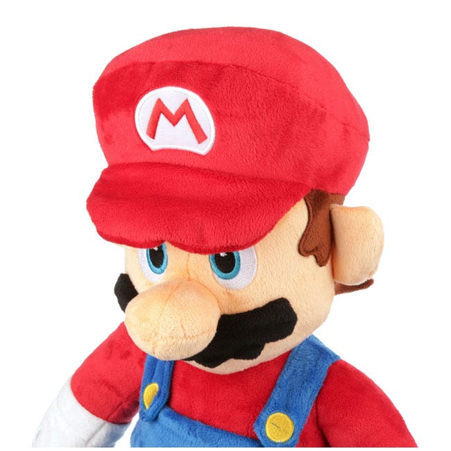 SUPER MARIO JUMBO BASIC PLUSH - MARIO