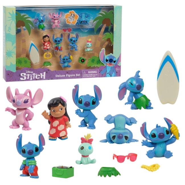 DISNEY STITCH COLLECTOR FIGURES SET WITH LILO