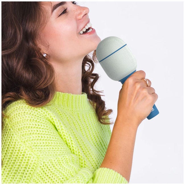 MOB MICRO GROOVY MICROPHONE SPEAKER BLUE