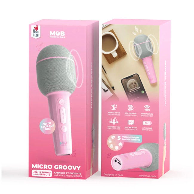 MOB MICRO GROOVY MICROPHONE SPEAKER MARSHMALLOW