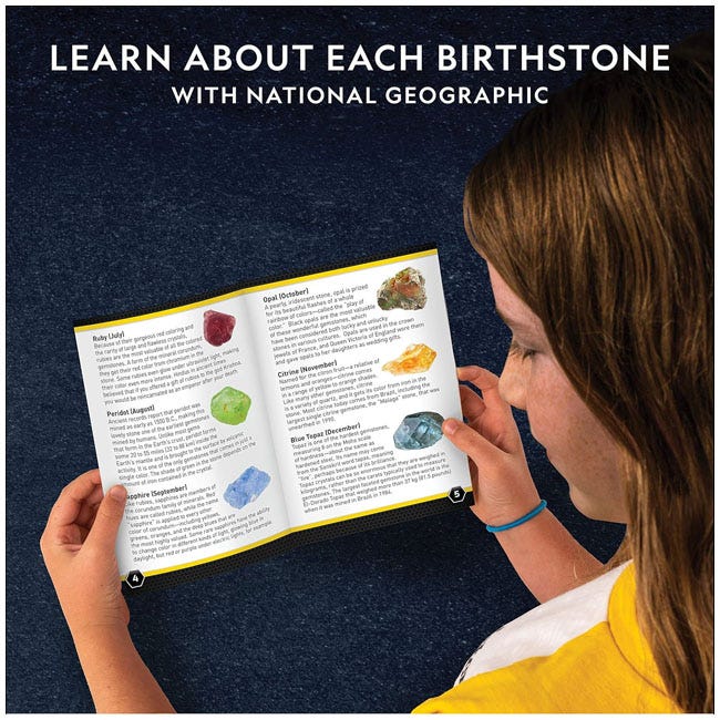 NATIONAL GEOGRAPHIC BIRTHSTONE DIG KIT