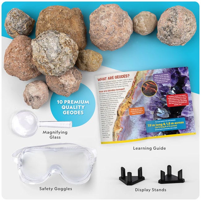 NATIONAL GEOGRAPHIC BREAK OPEN 10 GEODES