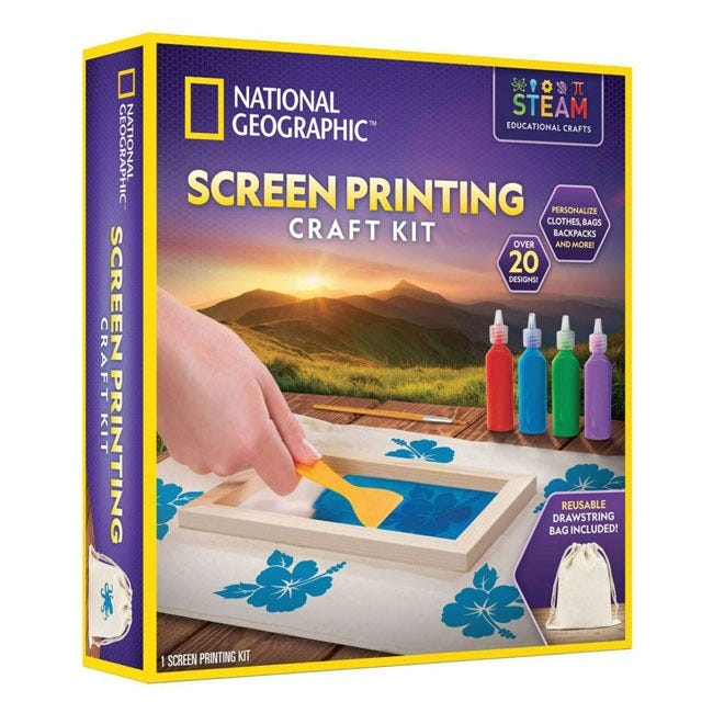 NATIONAL GEOGRAPHIC SCREEN PRINTING CRAFT KIT
