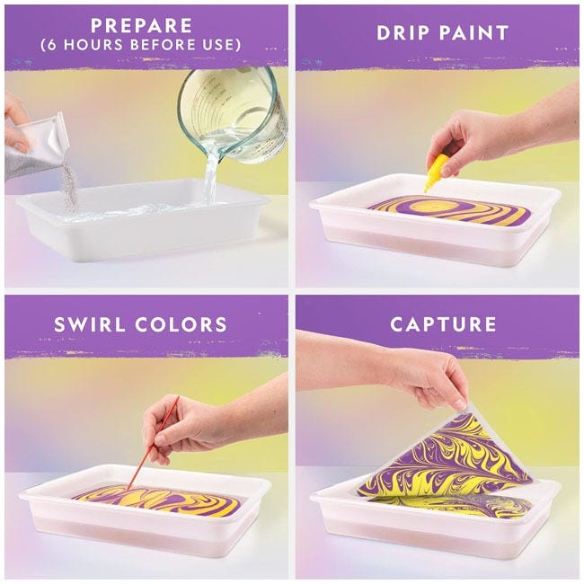 NATIONAL GEOGRAPHIC PAINT MARBLING CRAFT KIT