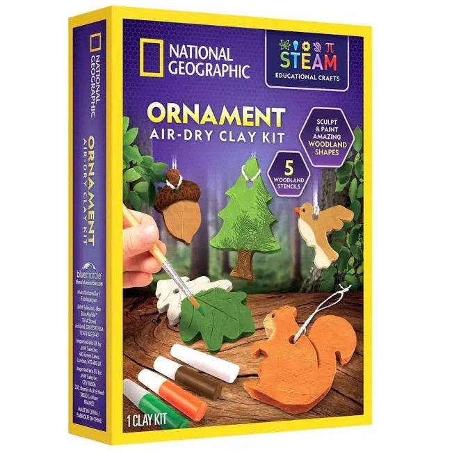 NATIONAL GEOGRAPHIC AIR-DRY CLAY POTTERY CRAFT KIT