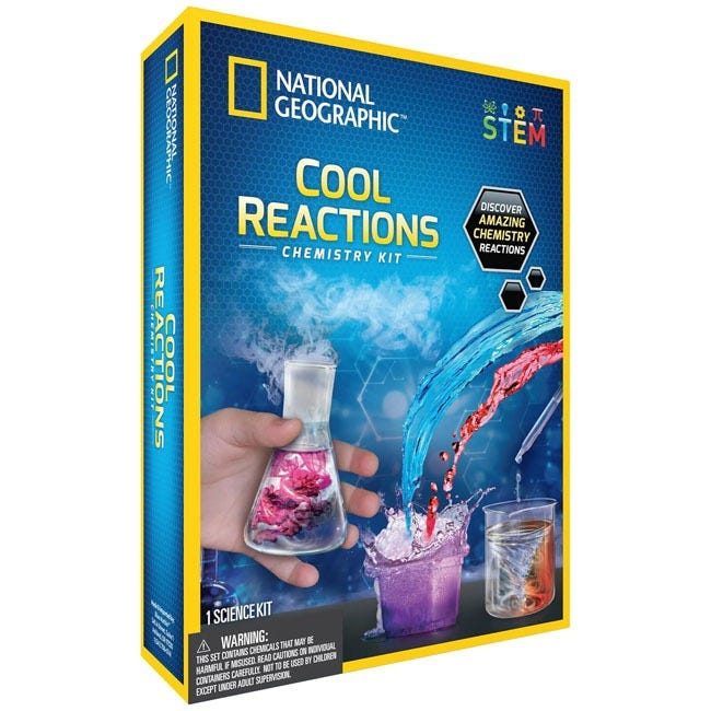 NATIONAL GEOGRAPHIC COOL REACTIONS CHEMISTRY KIT