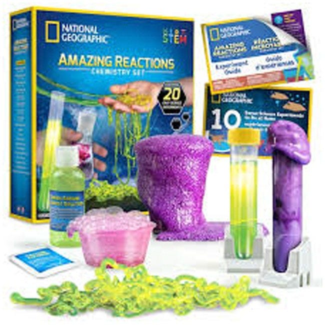 NATIONAL GEOGRAPHIC AMAZING REACTIONS CHEMISTRY SET