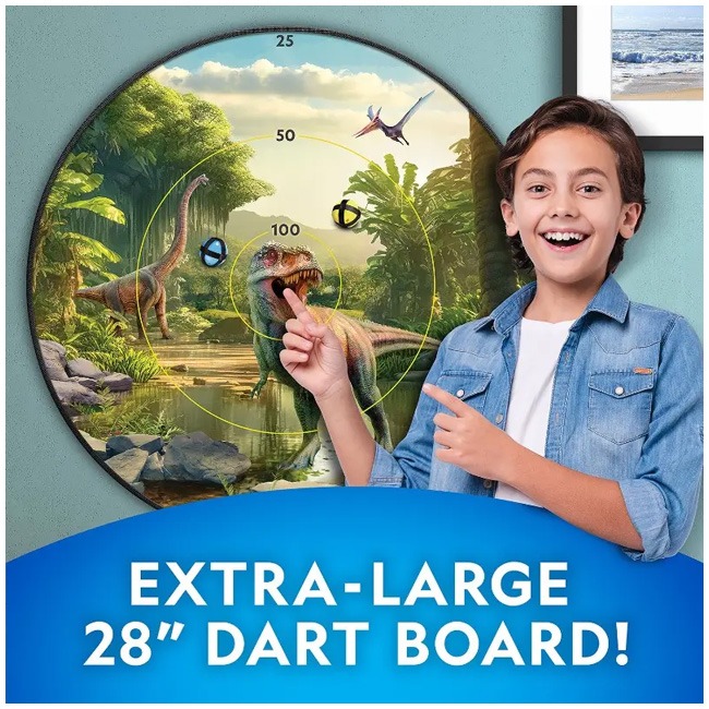NATIONAL GEOGRAPHIC GLOW-IN-THE-DARK DARTBOARD GAME SET