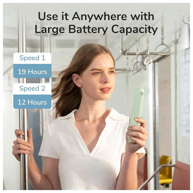 JISULIFE HANDHELD FAN LIFE8 PLUS - MINT GREEN