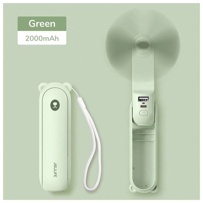 JISULIFE HANDHELD FAN LIFE8 PLUS - MINT GREEN