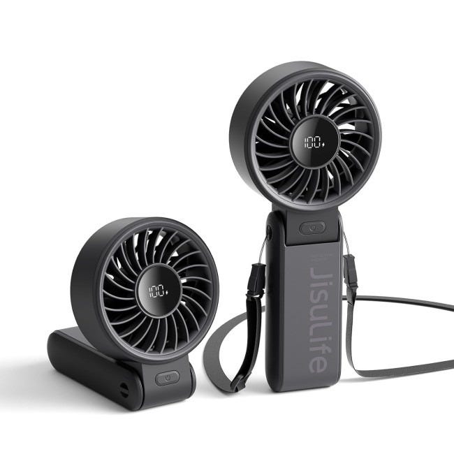 JISULIFE HANDHELD FAN LIFE73600MAH) - BLACK