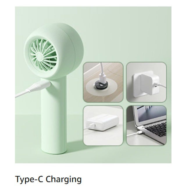 JISULIFE HANDHELD FAN LIFE5(4500NAH_FA42-1) - MINT GREEN