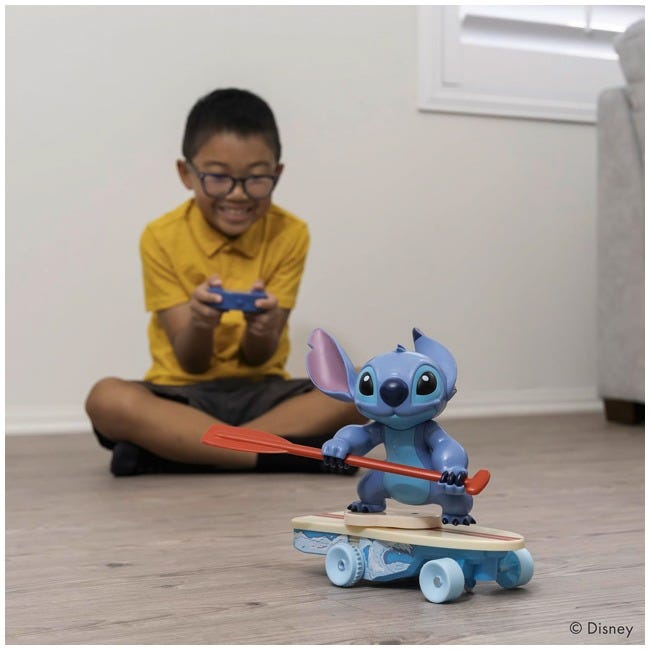 JADA TOYS DISNEY STITCH REMOTE CONTROL 10-INCH SUPER SURFER