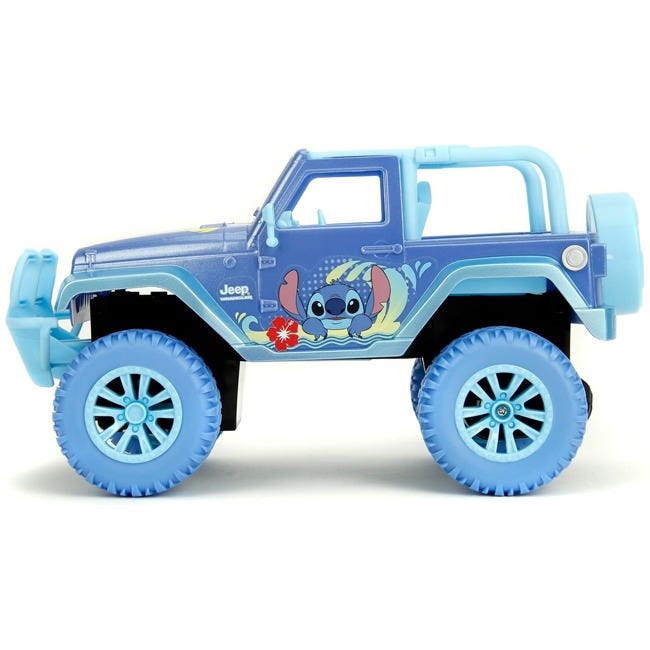 JADA TOYS DISNEY STITCH REMOTE CONTROL JEEP WRANGLER CAR