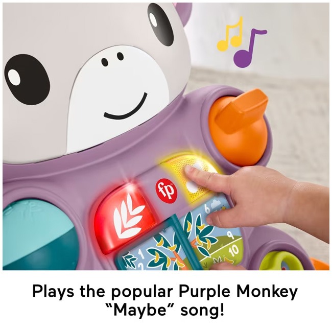 FISHER PRICE LEARN WITH ME PURPLE MONKEY WALKER