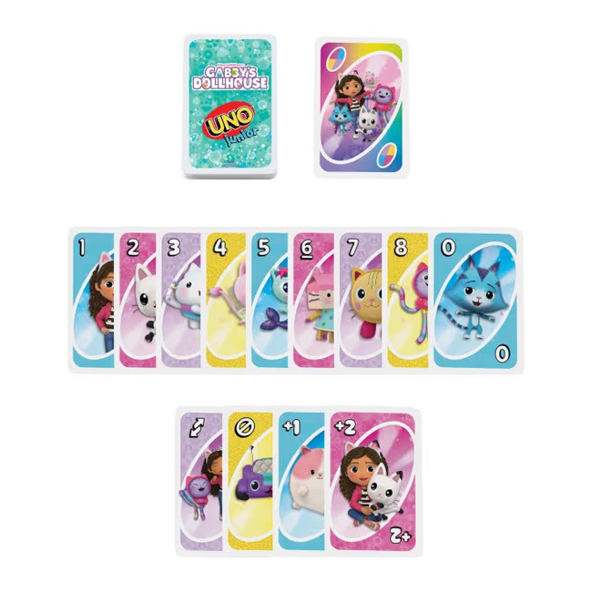 MATTEL UNO - JUNIOR GABBY'S DOLLHOUSE CARD GAME