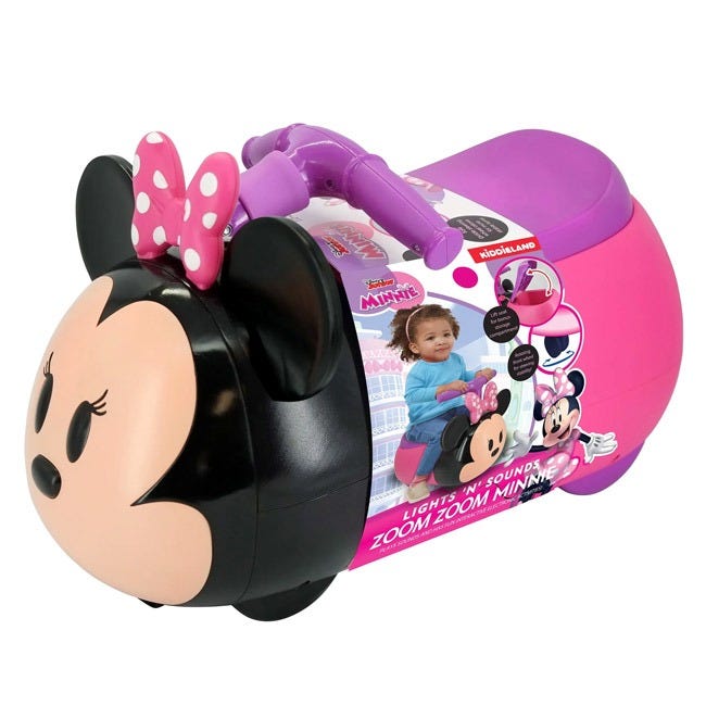 KIDDIELAND LIGHTS N SOUNDS MINNIE ZOOM RIDE ON