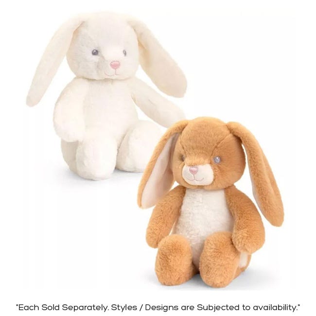 KEEL TOYS 16CM KEELECO BABY RABBIT 2PC ASSORTED