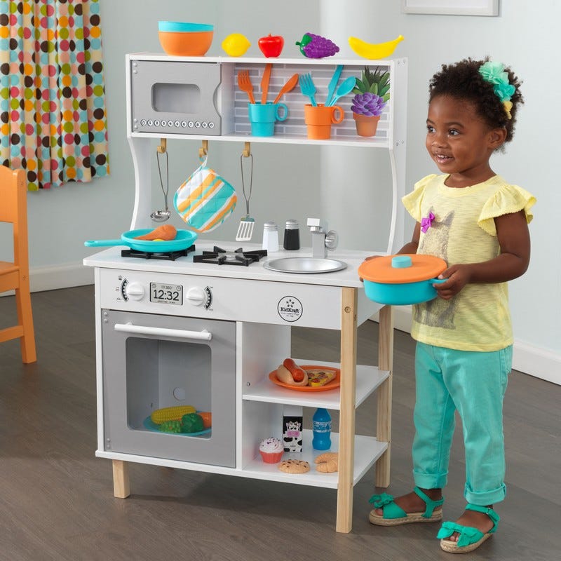 KIDKRAFT ALL TIME PLAY KITCHEN WITH ACCESSORIES