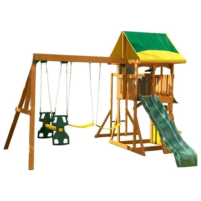 KIDKRAFT BROOKRIDGE WOODEN GYMSET (4.22 X 3.86 X 2.74 M)